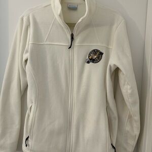 Green Bay Gamblers Columbia fleece off White Varsity Jacket